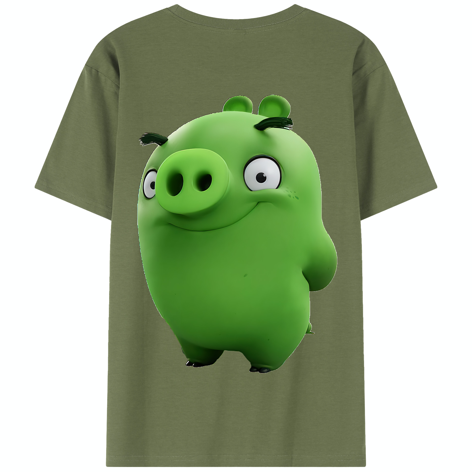 （画像用） Angry Birds アングリーバード 綿100％半袖Tシャツ（背面プリント）